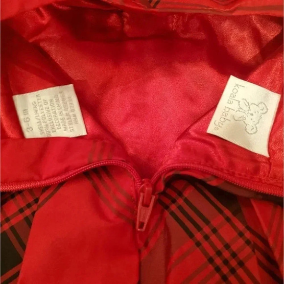 3/6M Koala Baby Red Plaid Dress - Picture 4 of 10